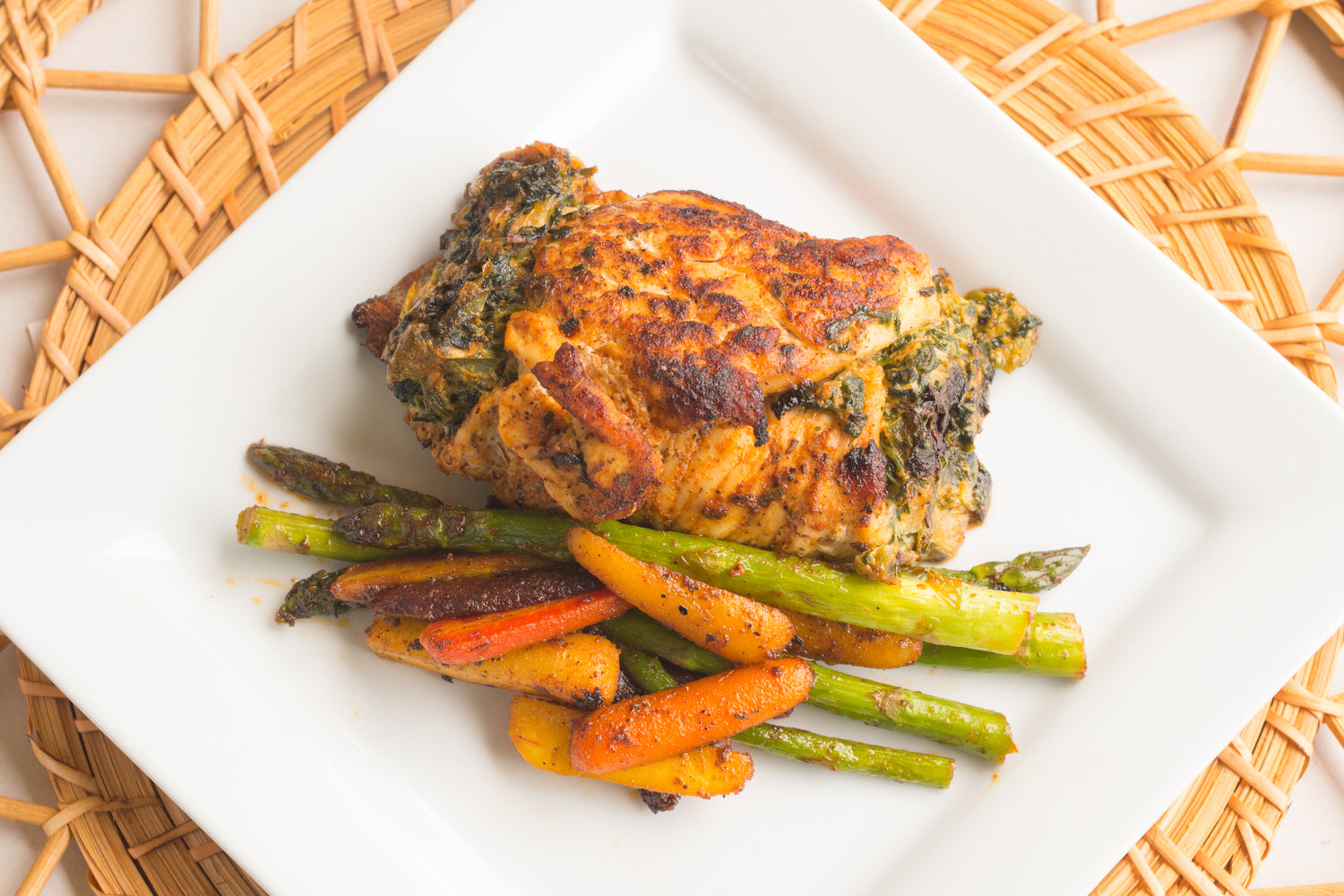 CREAMY SPINACH STUFFED CHICKEN