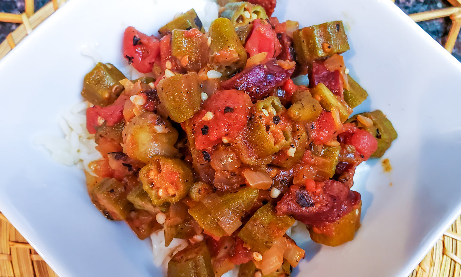 Stewed Okra and Tomatoes