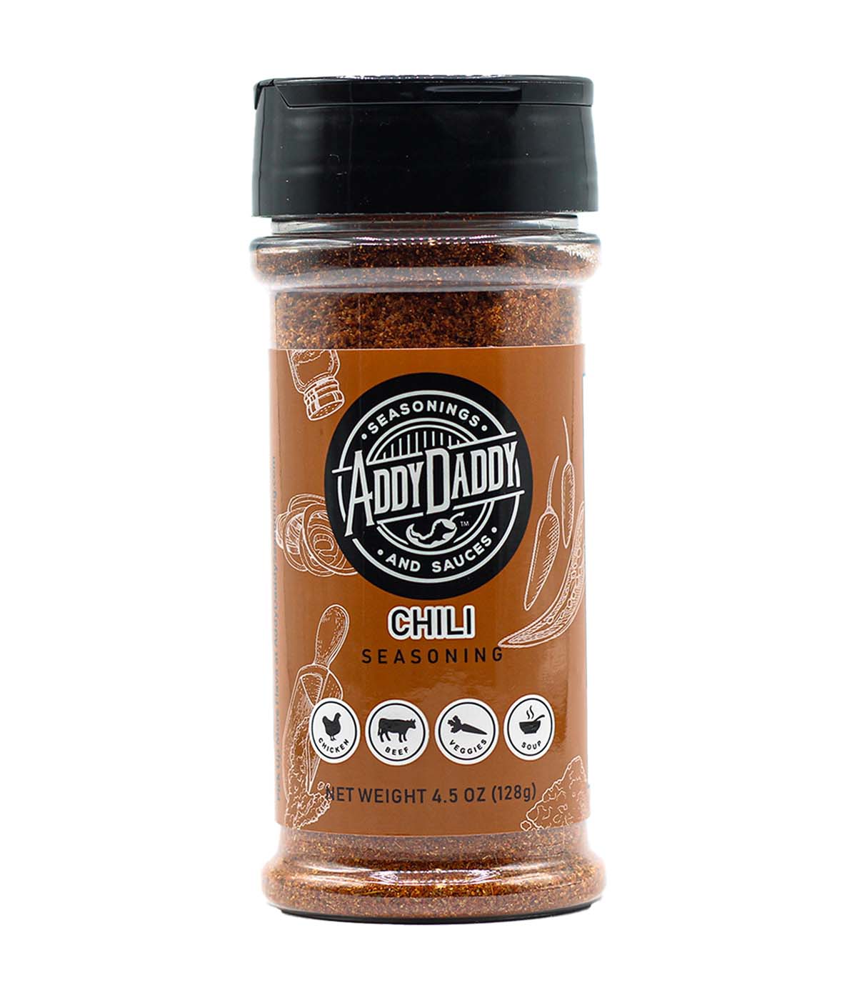 Addy Daddy Chili Seasoning – Bold, Flavorful Blend for Chili, Chili Cheese Dogs, Soups, Beans, Mexican Dishes & More | No Preservatives, All Natural.